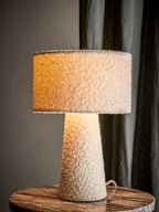 Emmie - Lampe À Poser - Blanc - Polyester