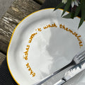 Assiette À Message Zoe