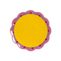 assiette stellina bords ondulés et petites étoiles rouge
