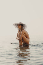 Chapeau Paille Aurora - Natural & Black