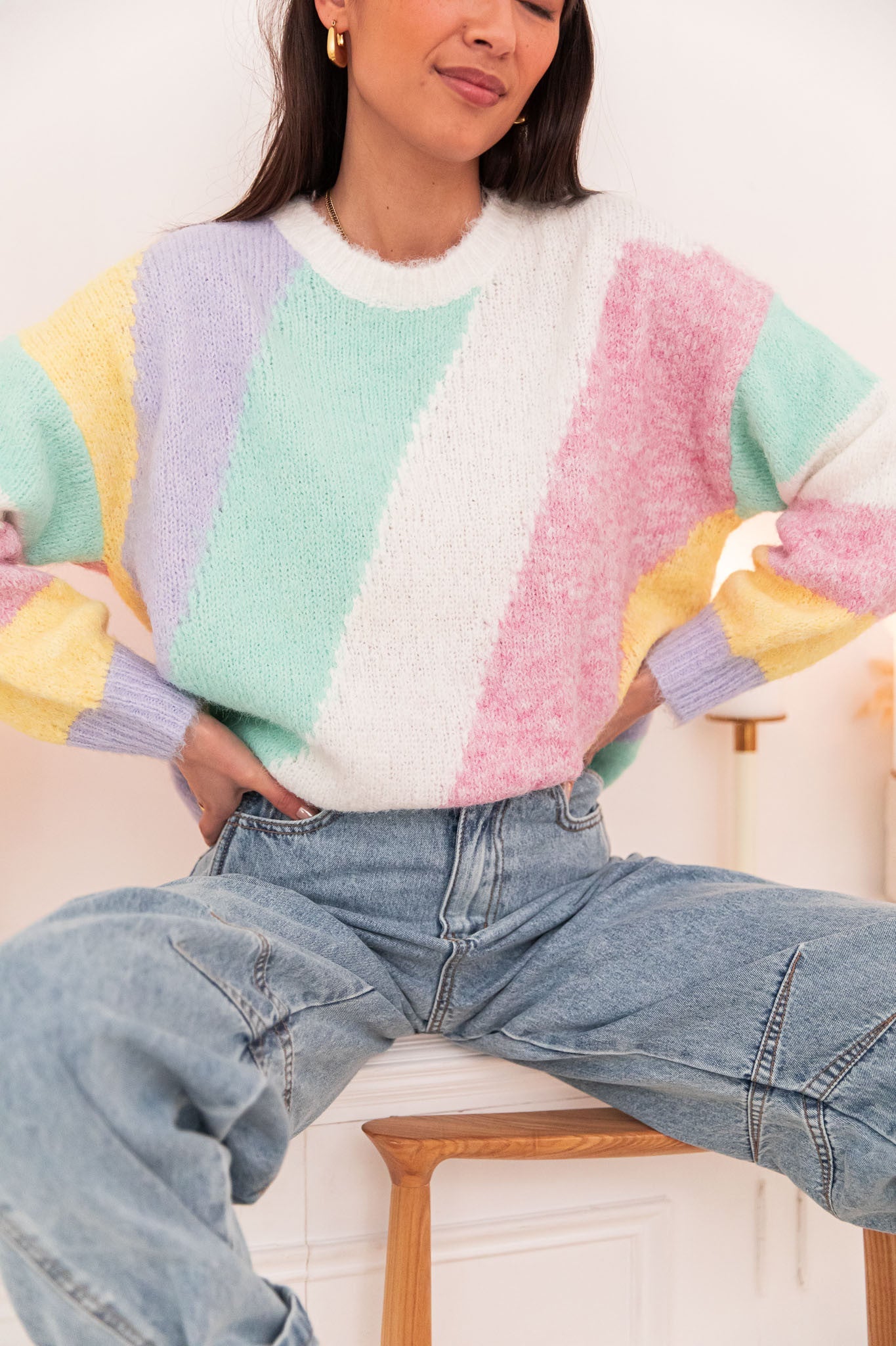 AURORE Pastel - Pull Laine