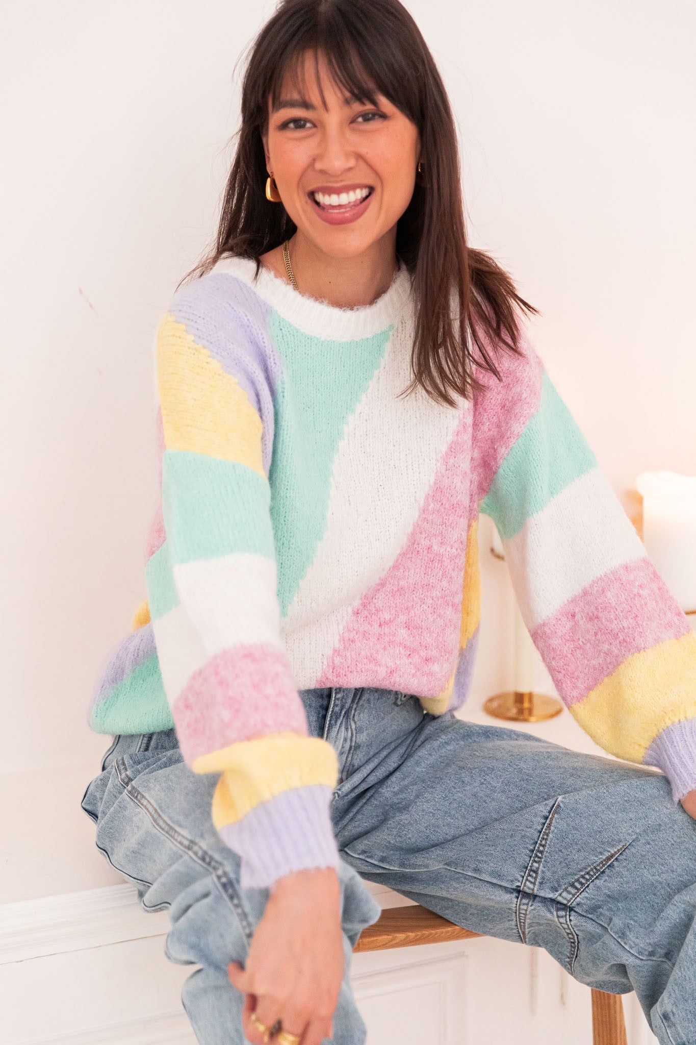 AURORE Pastel - Pull Laine