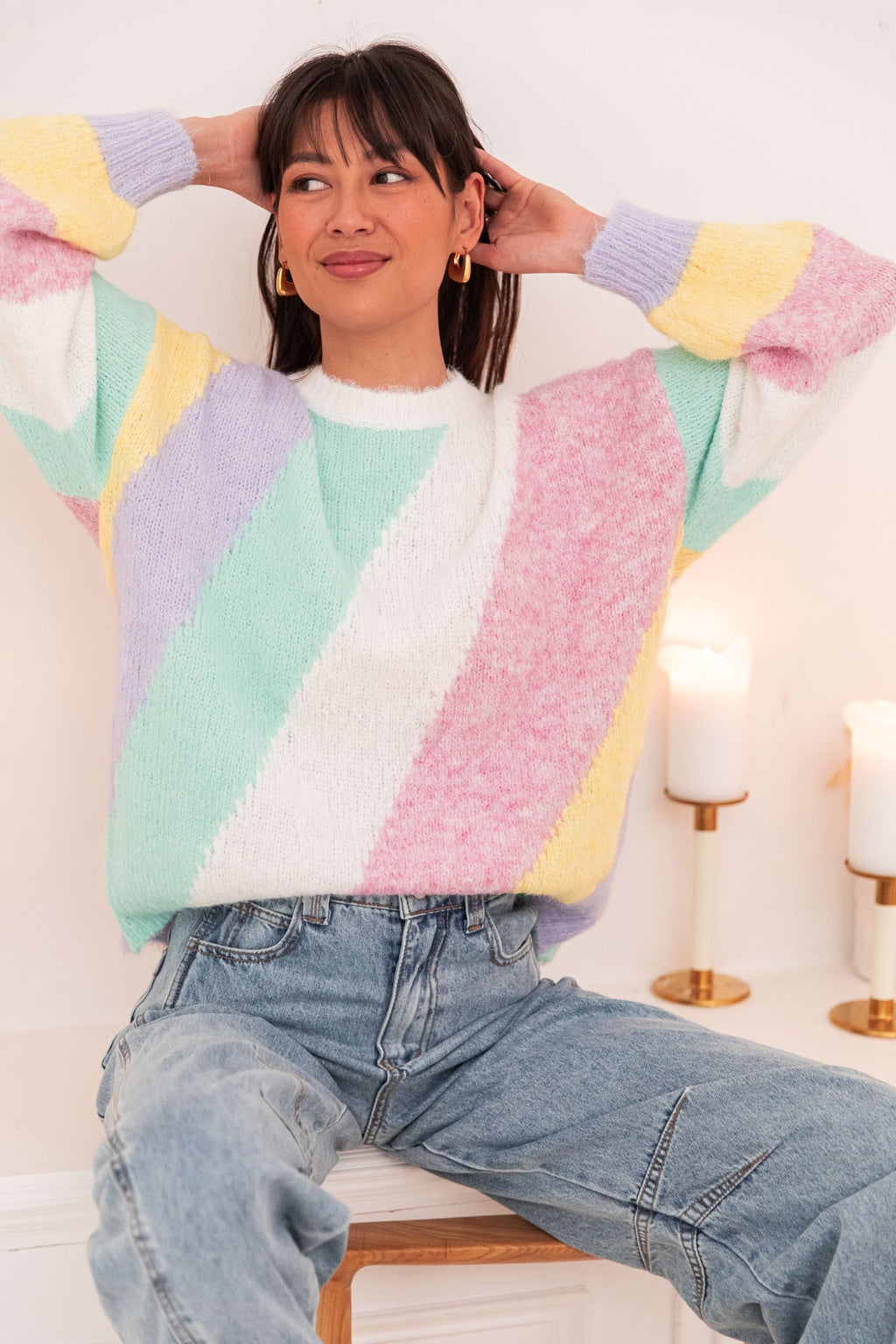 AURORE Pastel - Pull Laine