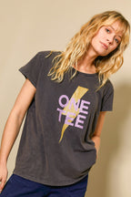T-Shirt Ava Parme Glitter