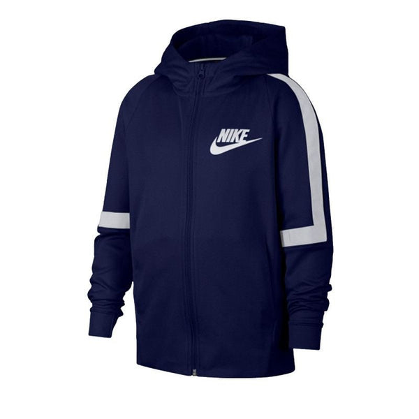 B Nsw Tribute Hoodie - Jacket Junior Textile - Bleu JACKET JUNIOR TEXTILE Nike