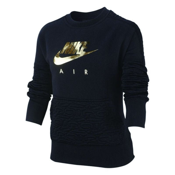 B Sweat Girls Air Flc Top - Sweat Junior Textile - Noir SWEAT JUNIOR TEXTILE Nike