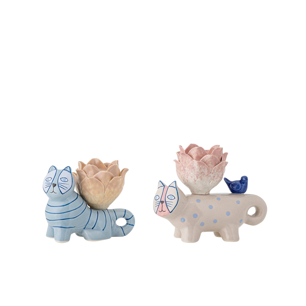 Missy - Bougeoir - Multicolore - Grès