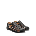 Sandales Loewe Campo Leather - Black - Homme