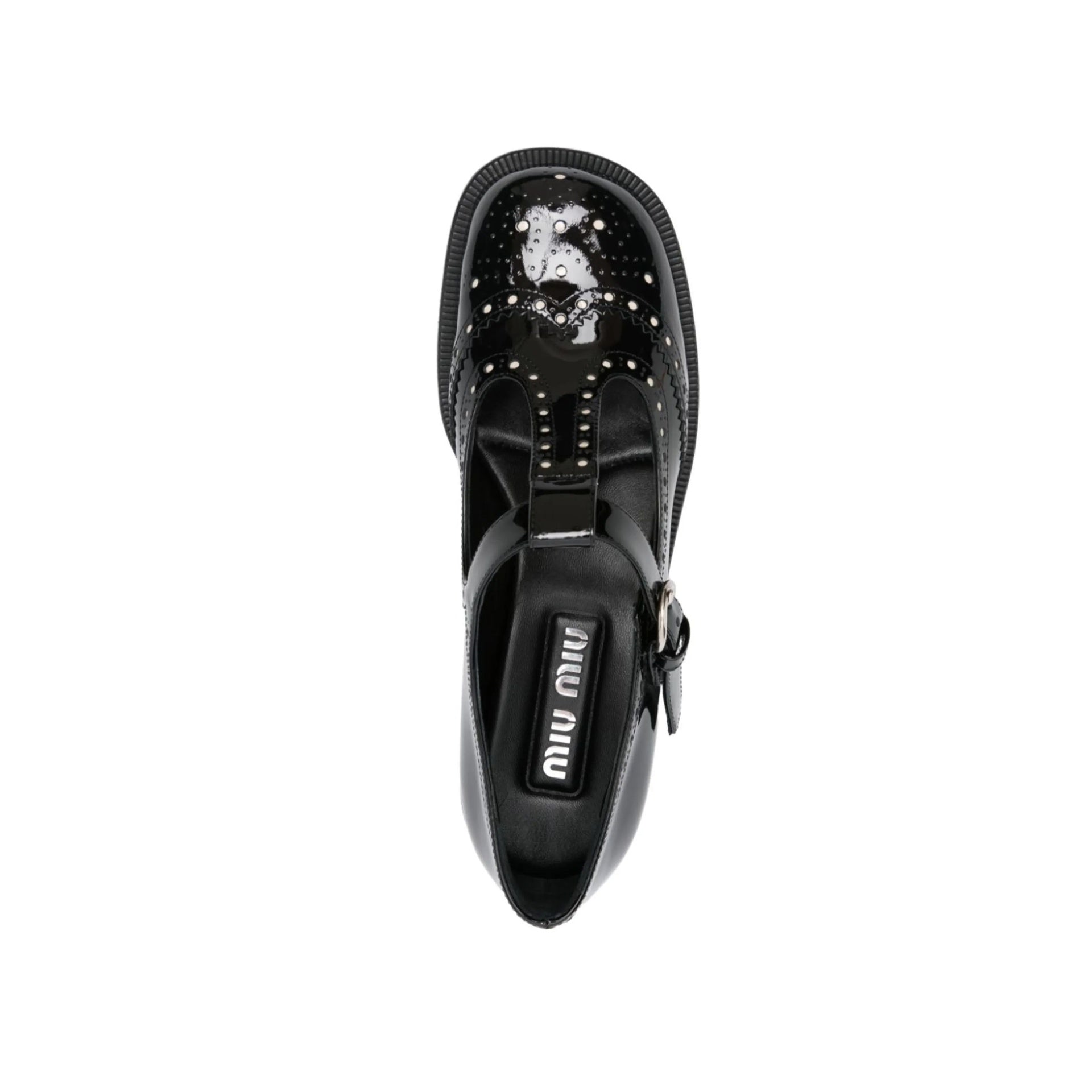 Babies - Miu Miu Leather Mary Jane - Black