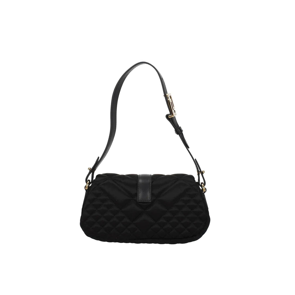 Versace Satin Shoulder Bag - Black - Femme