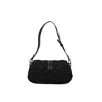 Versace Satin Shoulder Bag - Black - Femme