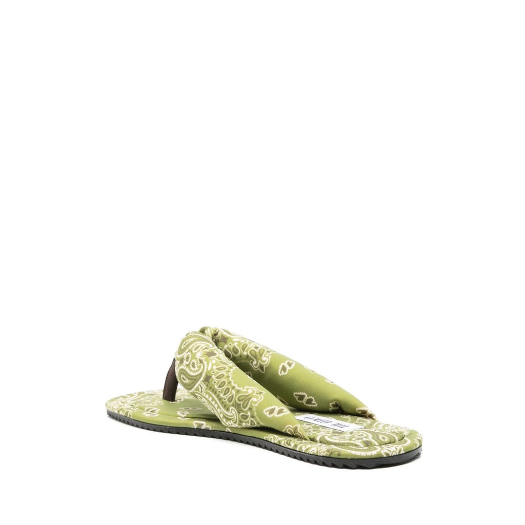 Claquettes The Attico Indie Thong - Green - Femme