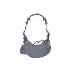 Balenciaga Le Cagole Xs Denim Shoulder Bag - Blue - Femme