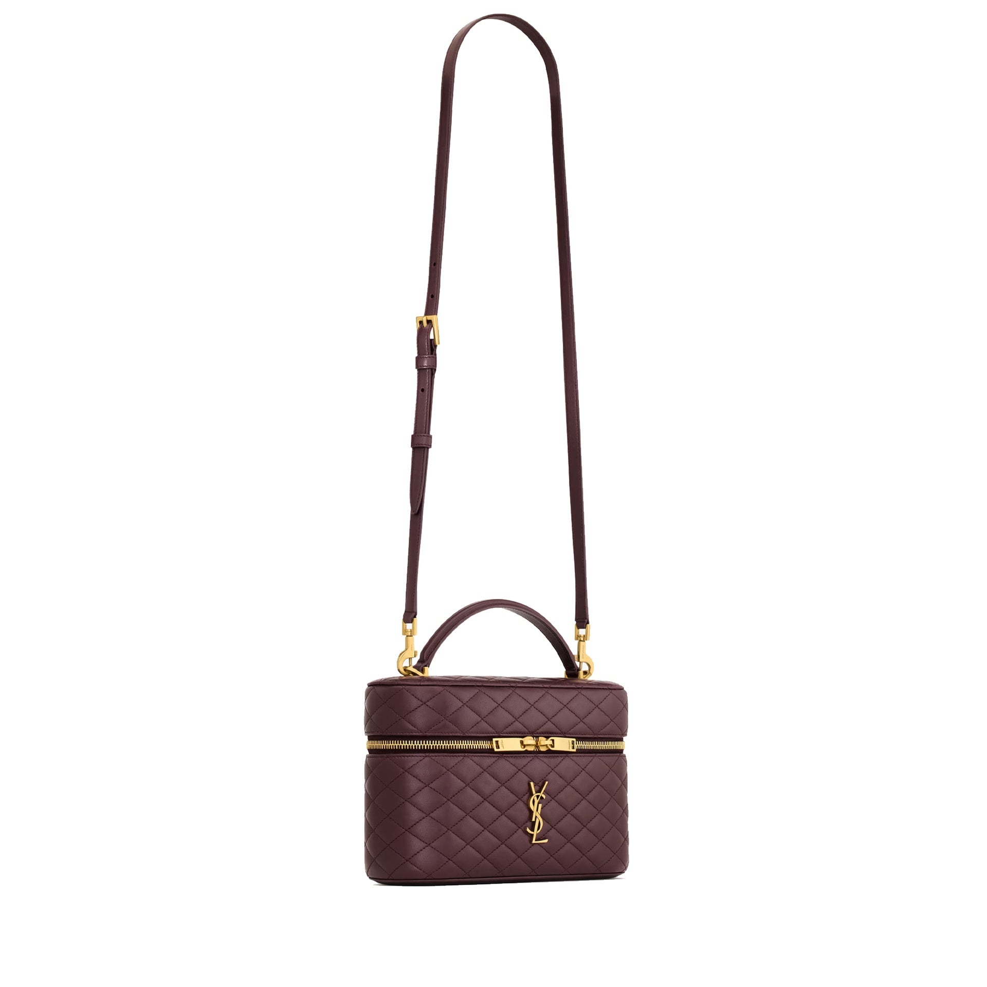 Saint Laurent - Sac Gaby Large Vanity - Femme - Bordeaux