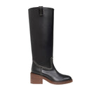 Bottes Chloe' Evening Leather - Black - Femme