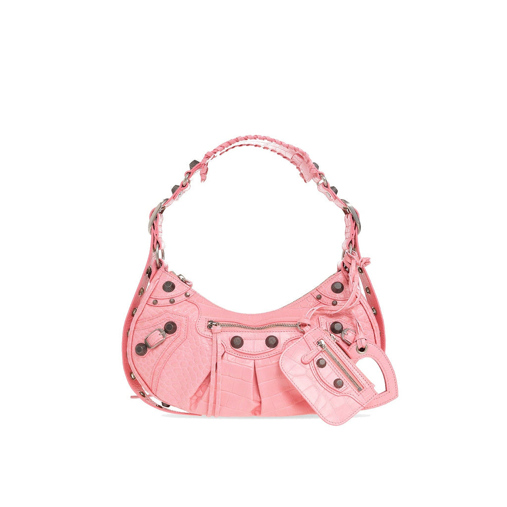Balenciaga Cagole Leather Bag - Pink - Femme