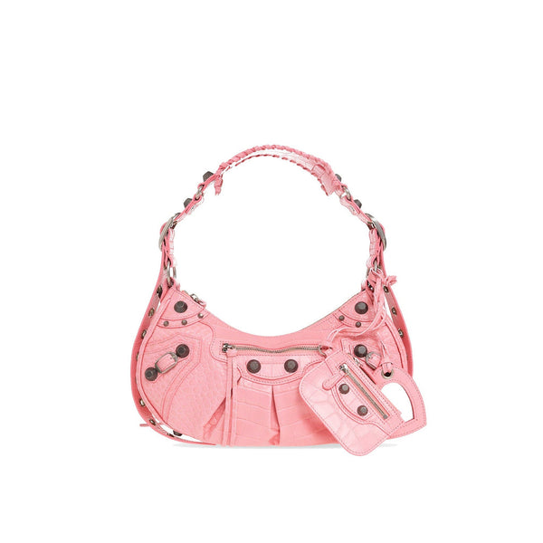Balenciaga Cagole Leather Bag - Pink - Femme