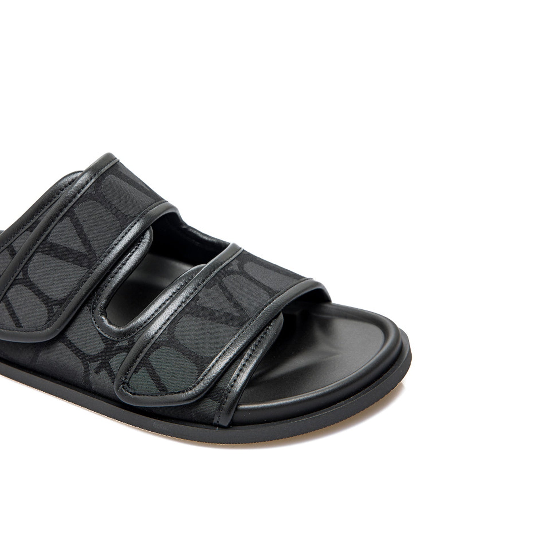 Sandales Valentino Garavani Toile Iconographe - Black - Homme