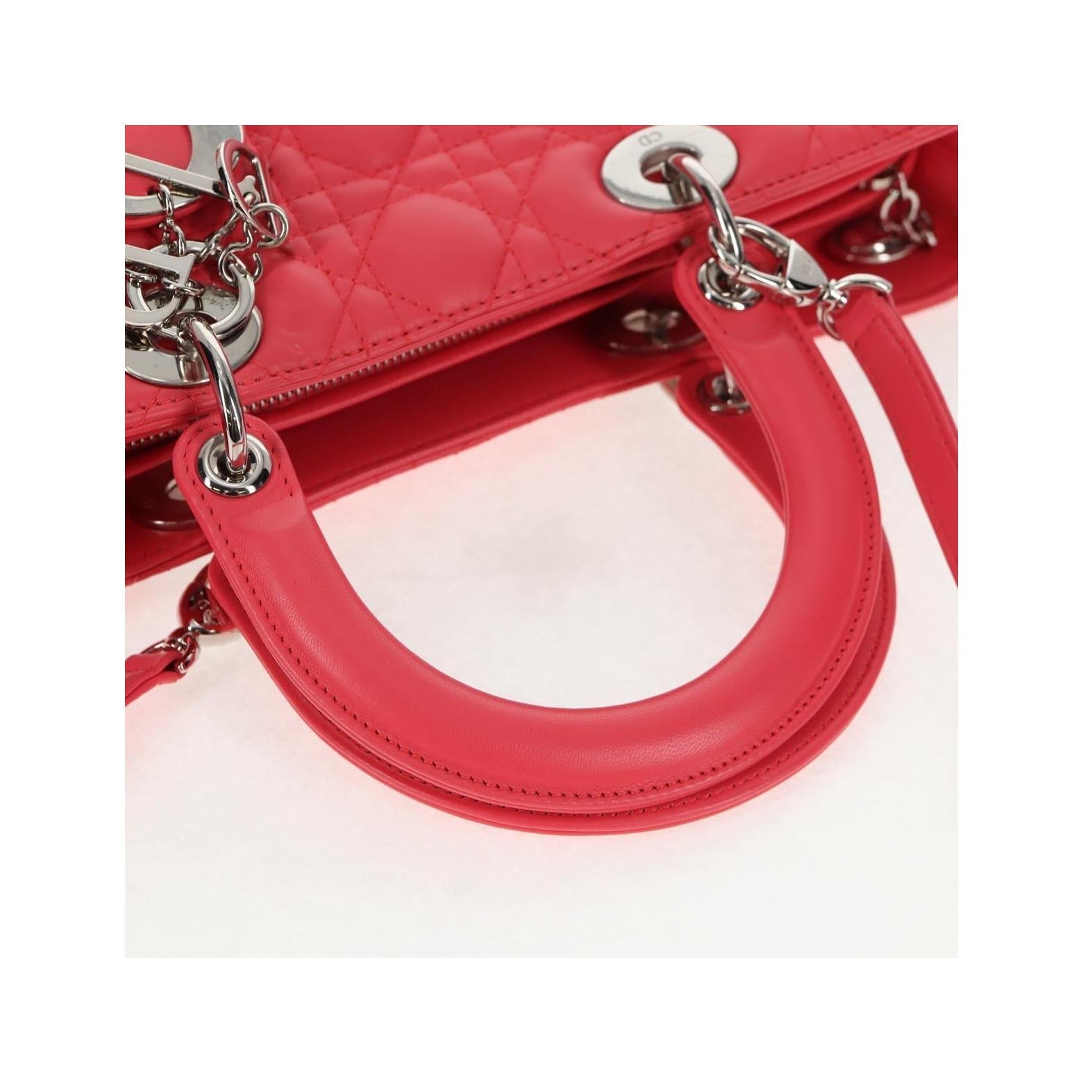Sac À Main Lady Dior Christian Dior Rose