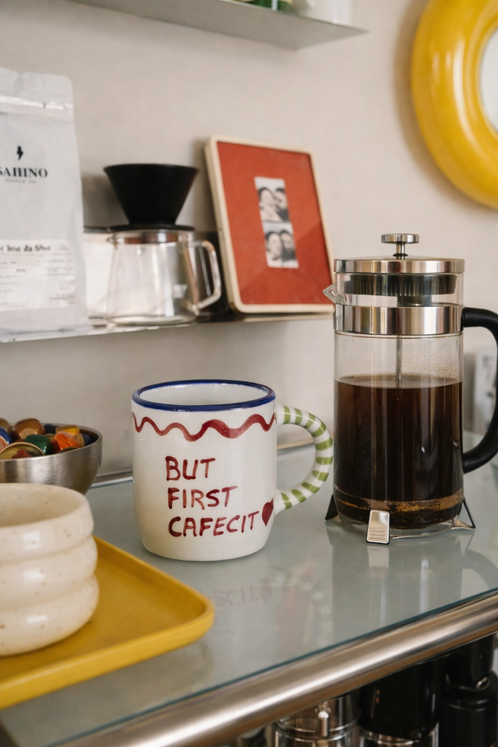 Tasse Minerve But First Cafecito - Multicolore