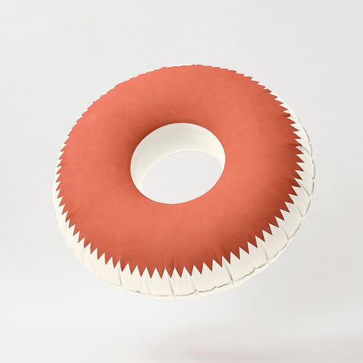 Bouée Luxe Sun Adulte - Terracotta Et Ecru