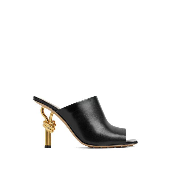 Mules - Bottega Veneta Knot Leather - Black