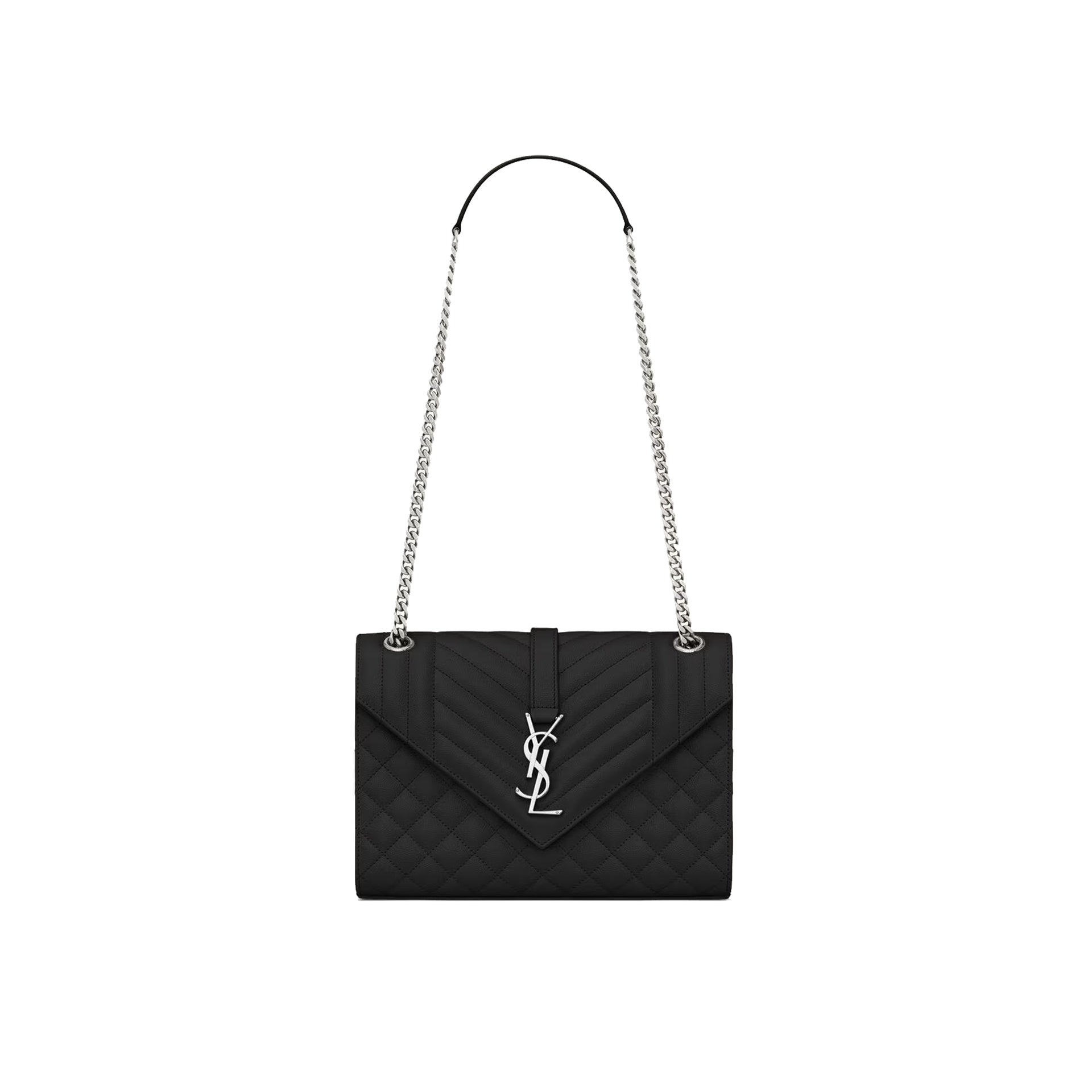 Saint Laurent - Sac Envelope Medium - Femme - Black