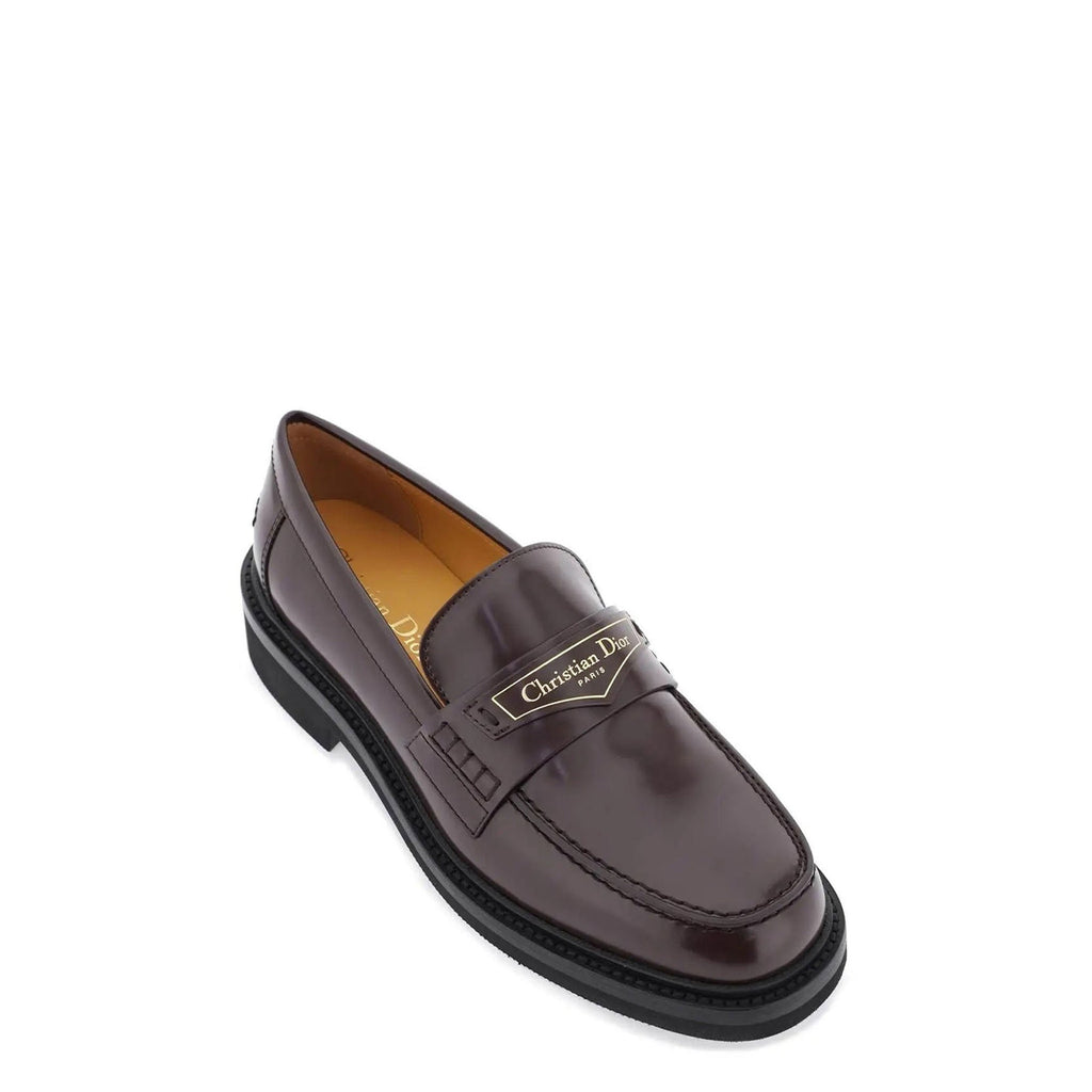 Mocassins Dior Leather - Brown - Femme