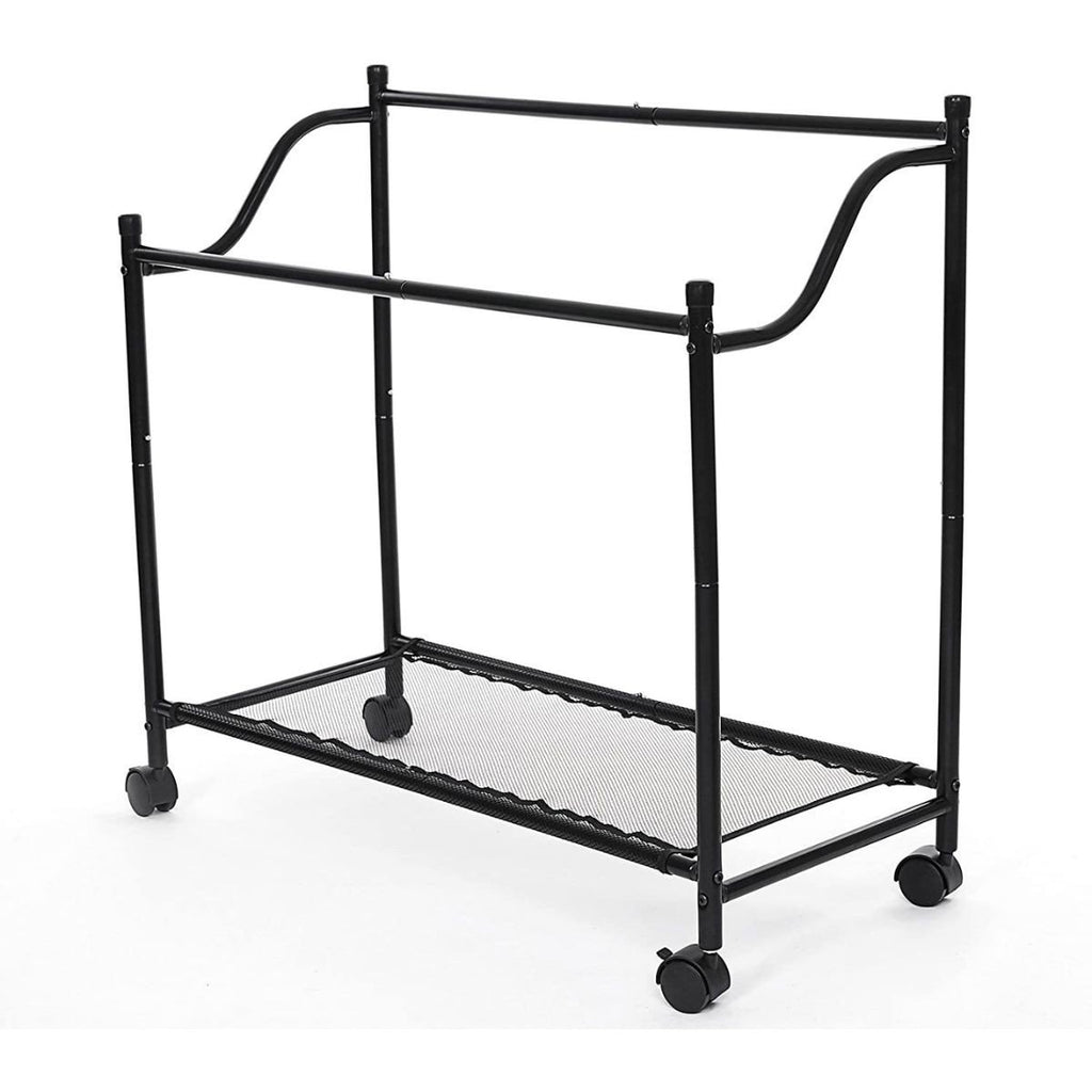 Bac À Linge Avec 4 Sacs Amovibles Noirs Sur Roulettes - L87,5 cm - Gris