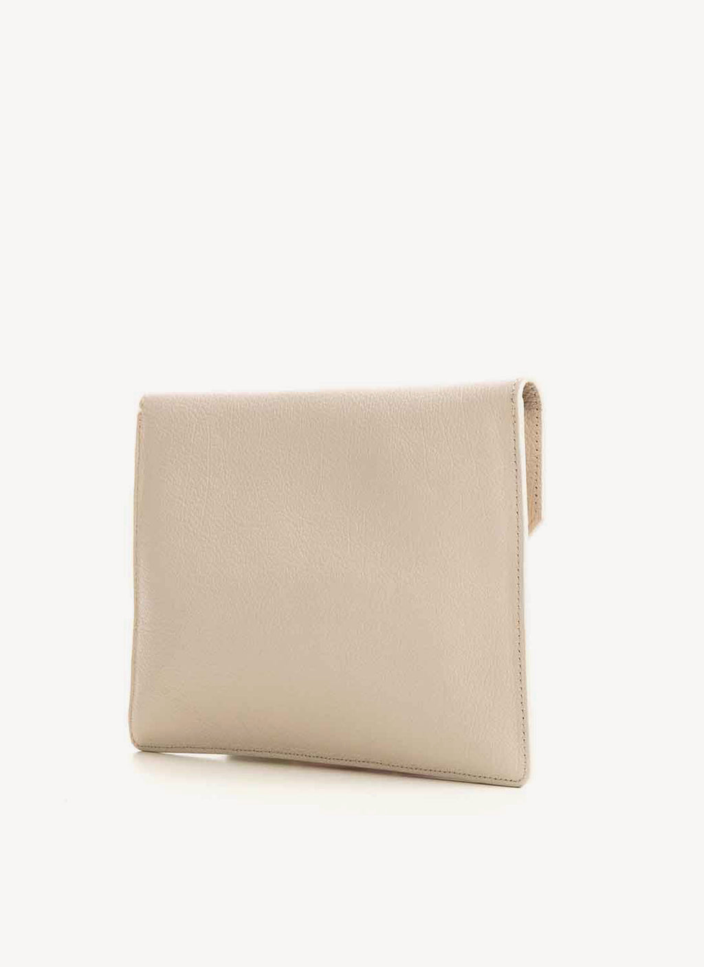 Trussardi - Pochette Enveloppe Beige - Beige - Femme