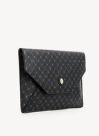 Trussardi - Pochette Noire Monogramme - Noir - Femme