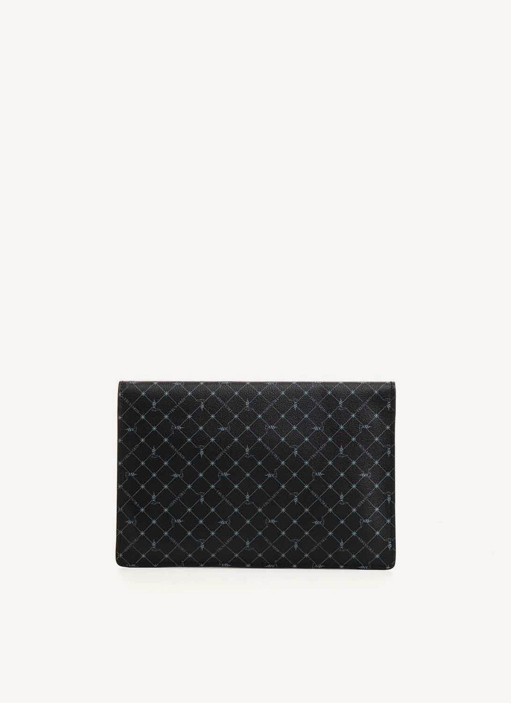 Trussardi - Pochette Noire Monogramme - Noir - Femme