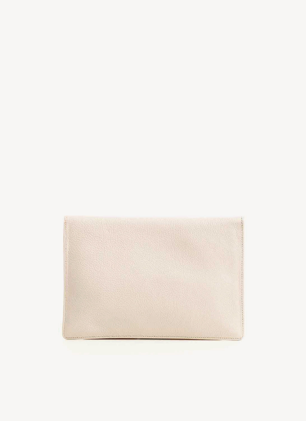 Trussardi - Pochette Enveloppe Beige - Beige - Femme