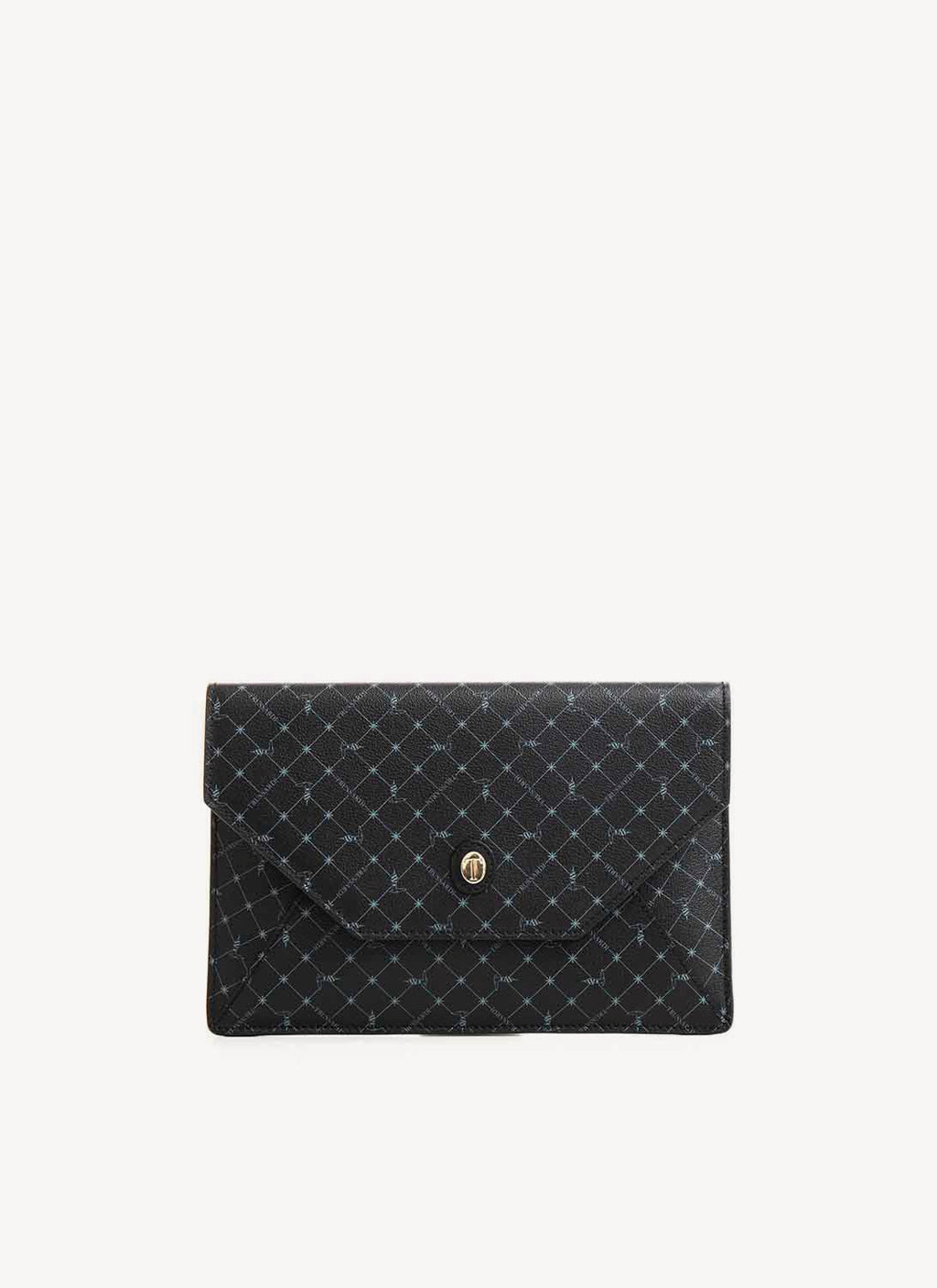 Trussardi - Pochette Noire Monogramme - Noir - Femme