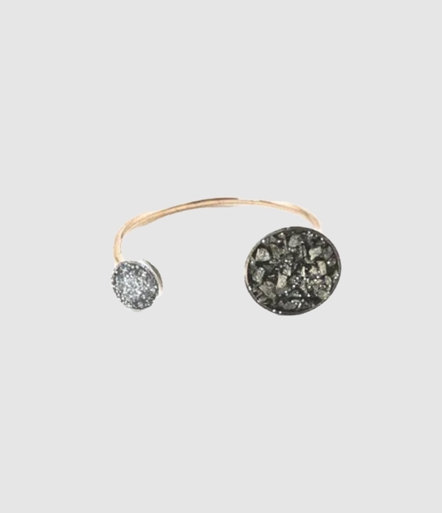 Lsonge - Bague Sublime Bliss Toi Et Moi Pyrite - Femme