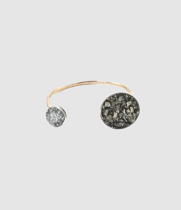 Lsonge - Bague Sublime Bliss Toi Et Moi Pyrite - Femme