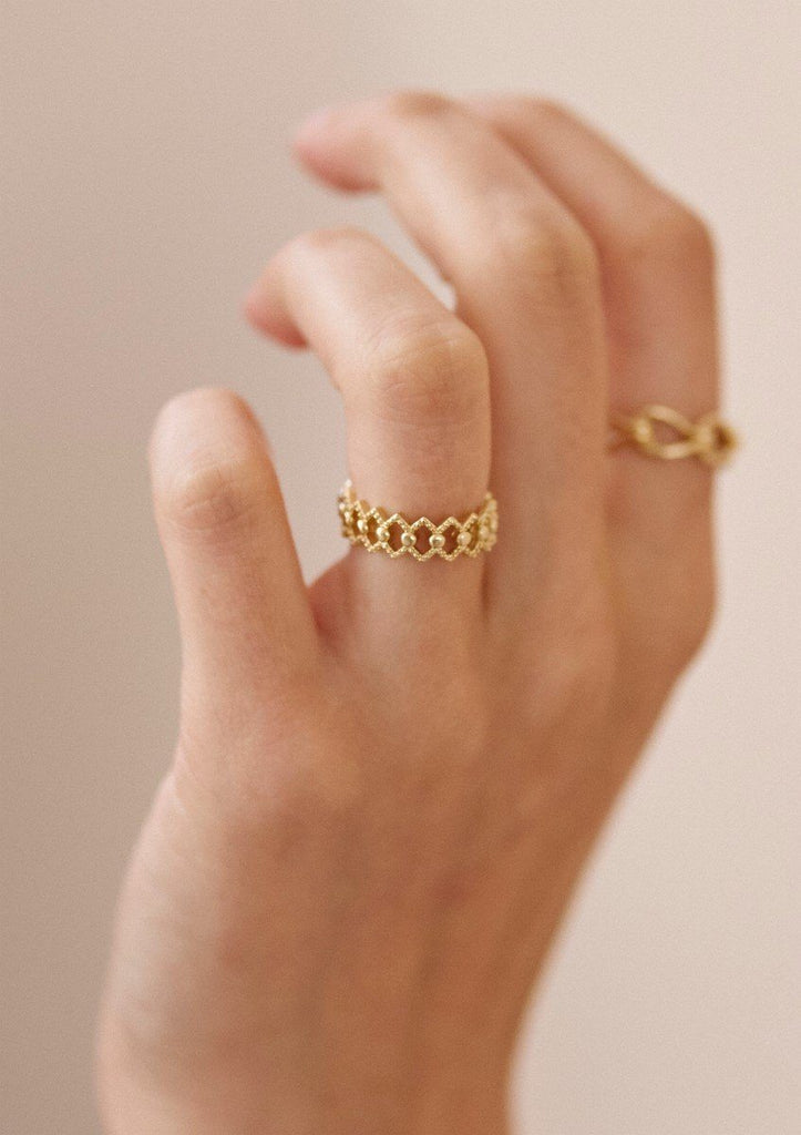 Bague Doriane Or Jaune - Bagues - Waekura - The Bradery