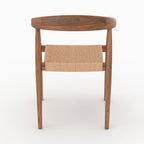 bali lot de 2 chaises en bois de teck et corde synthetique