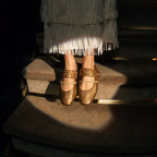 Ballerines Adele Cuir Bubble Or Antique