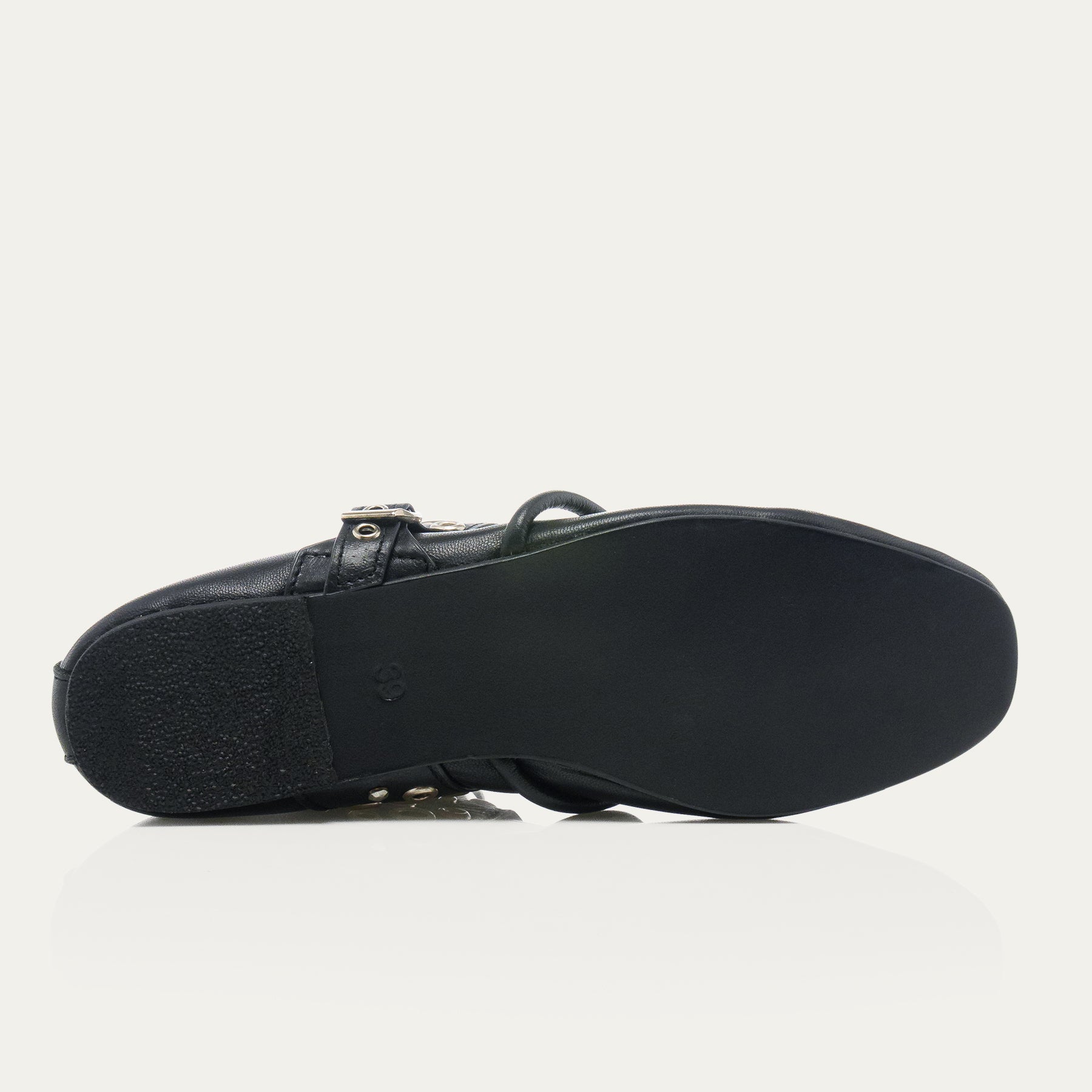 Ballerines Adele Cuir Cognac Or