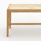 banc 2 places en bois de chene massif cannage kappa