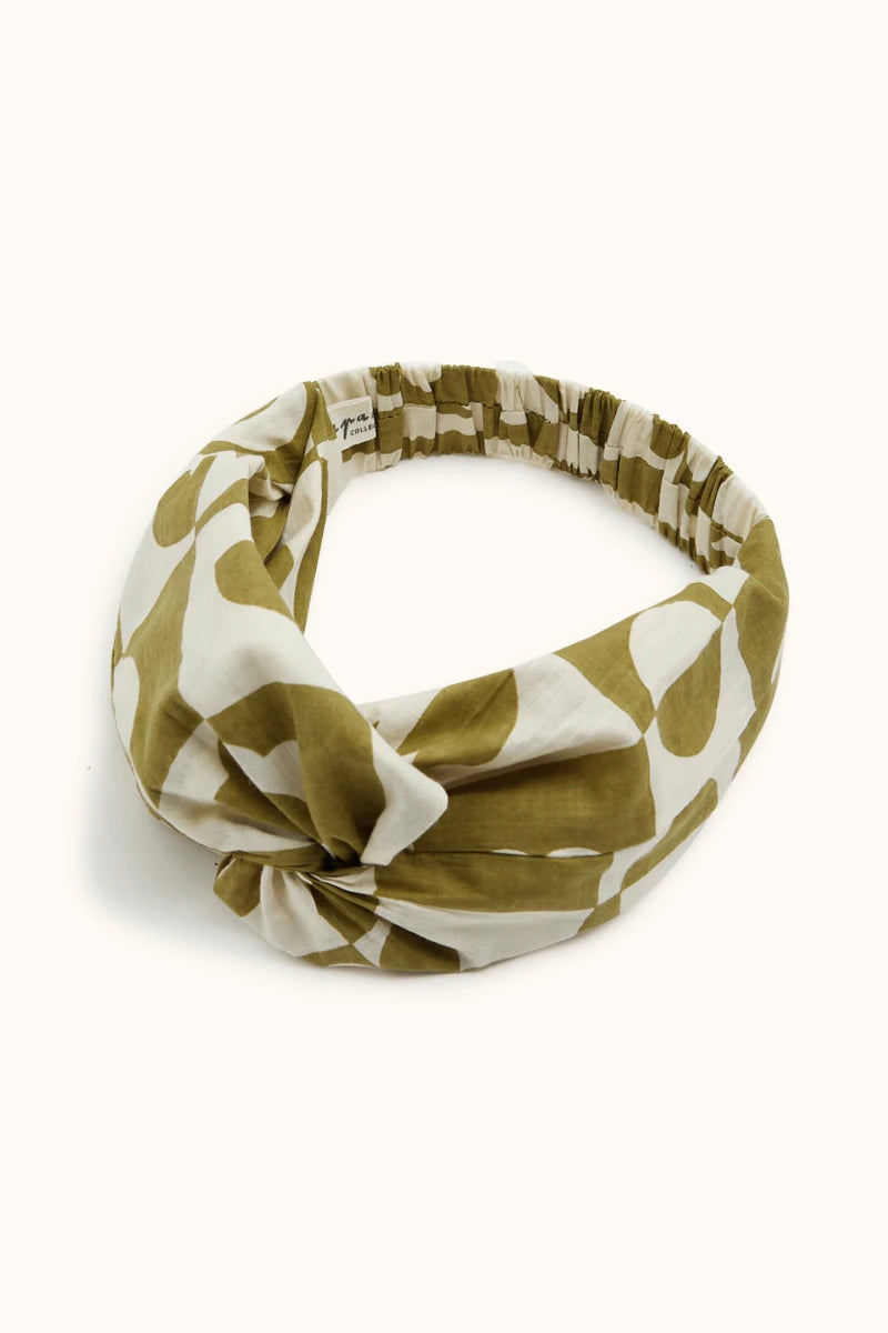 Bandeau Banda "Damier" - Tobacco