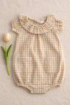 Barboteuse Callie - Bébé Fille - Camel Vichy