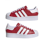 Basket Adidas Originals Superstar Bold - Rouge - Femme - Adidas - The Bradery