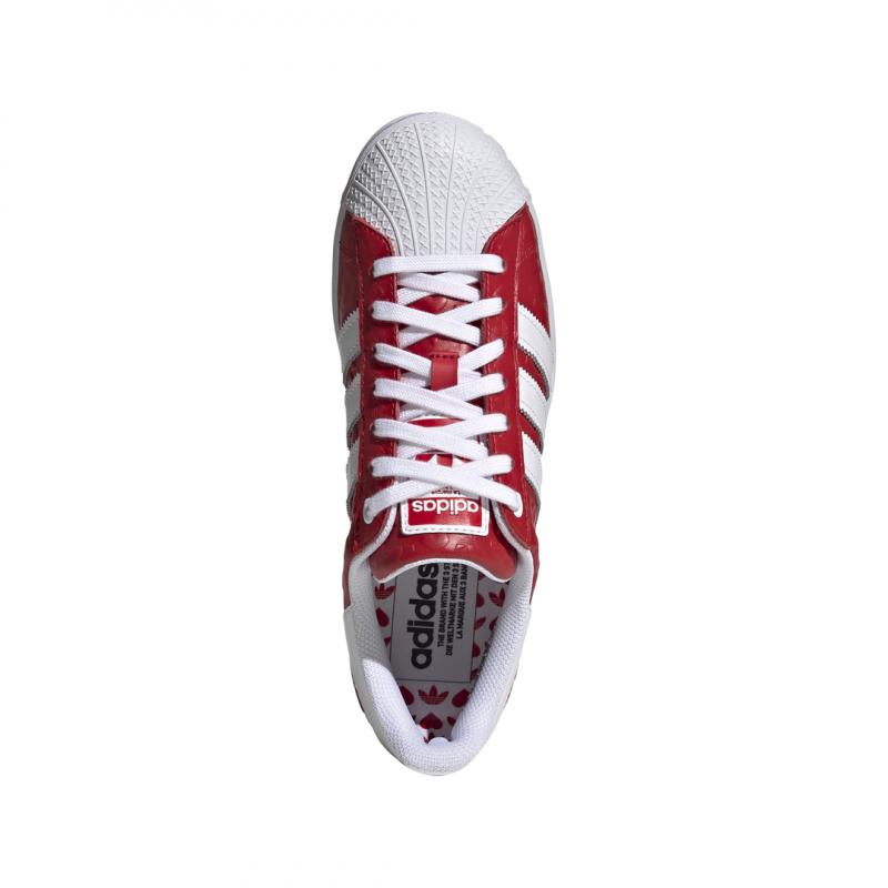 Basket Adidas Originals Superstar Bold - Rouge - Femme - Adidas - The Bradery