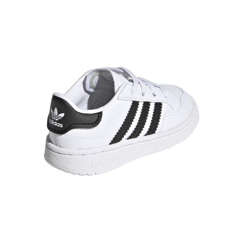 Basket Adidas Originals Team Court - Blanc - Bébé - Adidas - The Bradery