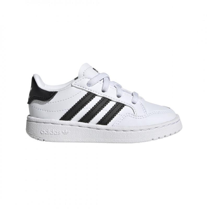 Basket Adidas Originals Team Court - Blanc - Bébé - Adidas - The Bradery