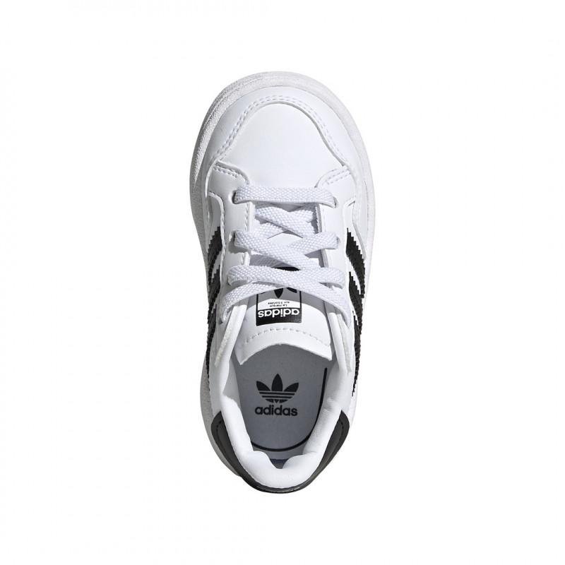 Basket Adidas Originals Team Court - Blanc - Bébé - Adidas - The Bradery
