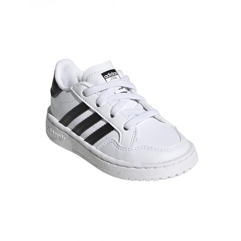 Basket Adidas Originals Team Court - Blanc - Bébé - Adidas - The Bradery