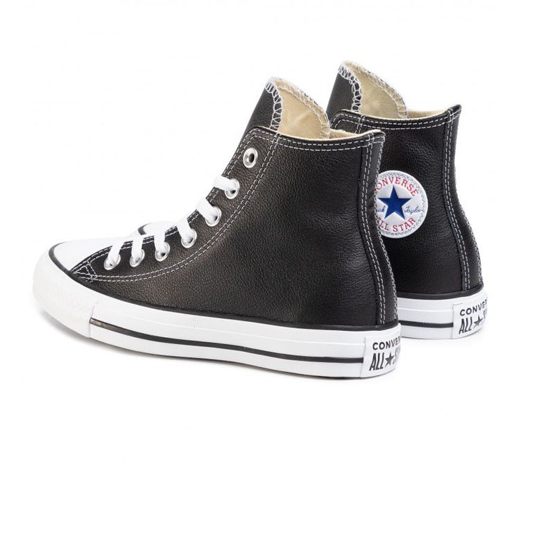 Baskets Chuck Taylor All Star Leather High Top - Noir